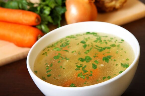 Gravy soup is a delicious dish on the drink diet menu